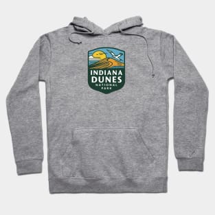 Indiana Dunes National Park Minimal Emblem Hoodie